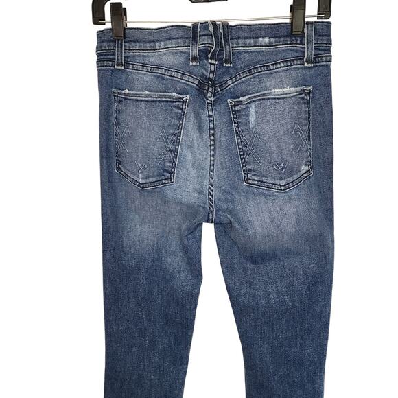 McGuire Womens Jeans, Hi-Rise Button Fly Raw Hem Stretch Skinny Ankle Jeans, 29 - Picture 10 of 11